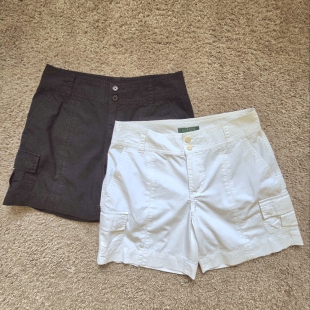 Set Of 2 Lauren Cotton Shorts